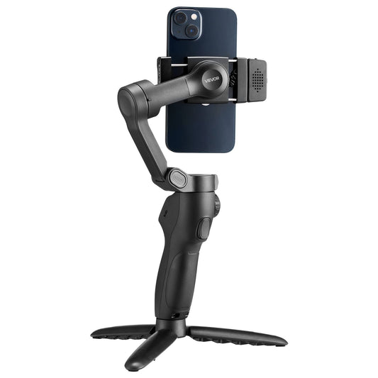 3-Axis Phone Gimbal Stabilizer For Smartphone AI-Powered Tracking Fill Light