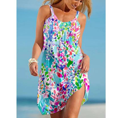 Womens Stylish Sassy Camisole Print Dress