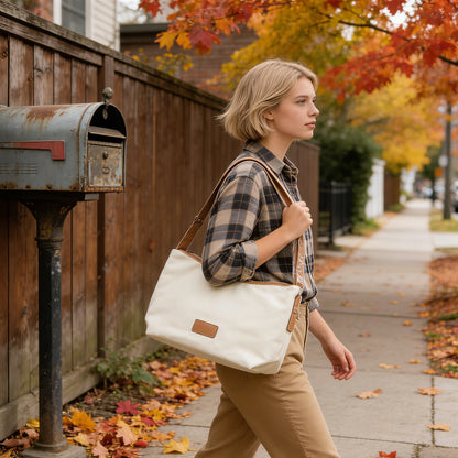 Simple Cross Body Bag-Coffee 1980