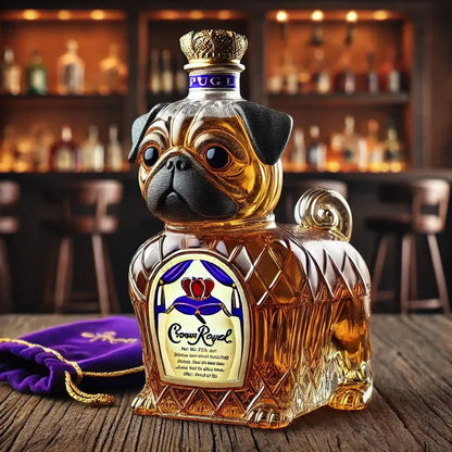 Dog Whiskey Bottle