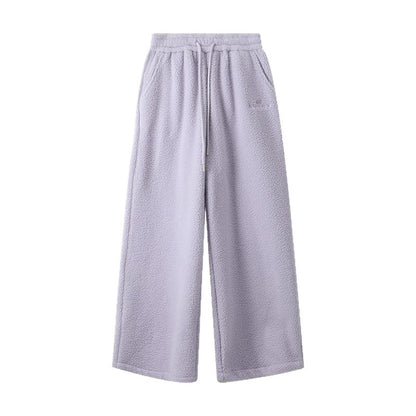 Womens Casual Loose-fitting Warm Extended-length Pants