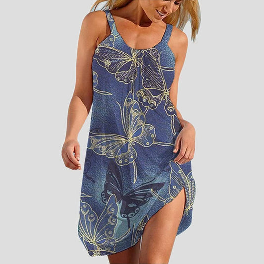 Womens Stylish Sassy Camisole Print Dress