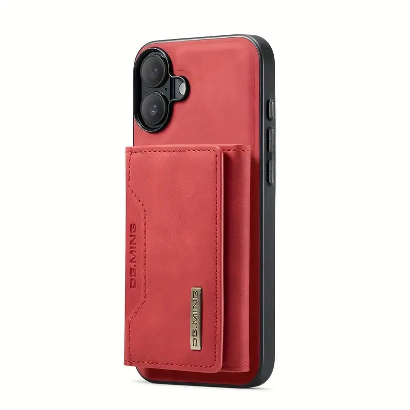 M2 Magnetic Card Holder Protective Cover - For IPhone 16 Pro Max & 15 Pro Max - Split Mobile Phone Case - - Protects Phone & Holds Cards - Great Gift For Tech Lovers.(Iphone 16 (6.1inch)2024)