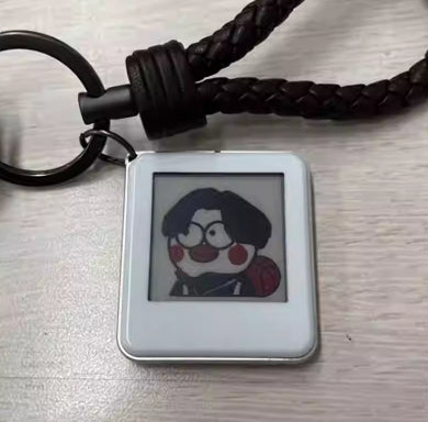 Battery-free NFC Passive Tri-color E-ink Keychain