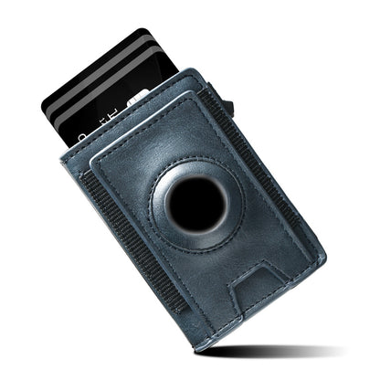 Men's Slim Wallet, RFID Metal Aluminum Shell Men's Automatic Card Ejection Wallet Card Holder