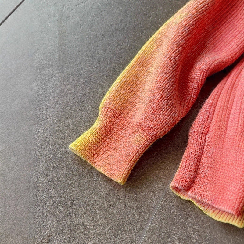 American-style Retro Long-sleeve Knit Sweater