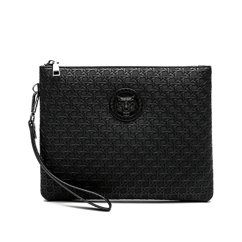 Woven-texture Personalized Clutch With A Simple Minimalist Design And Large Capacity