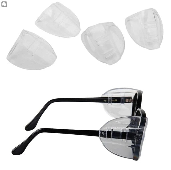 2 Pairs Side  For Eye Glasses Slip On Safety Glasses Shield Universal US